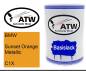 Preview: BMW, Sunset Orange Metallic, C1X: 500ml Lackdose, von ATW Autoteile West.